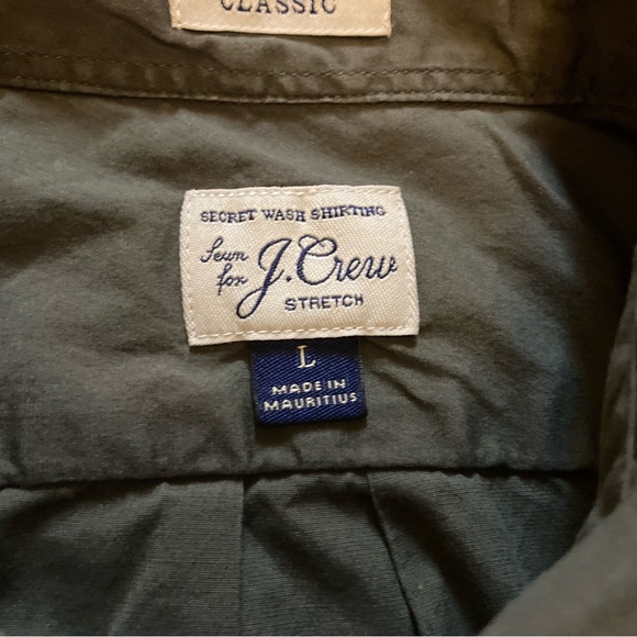 J.CREW men’s long sleeve button down shirt size large - Picture 3 of 4